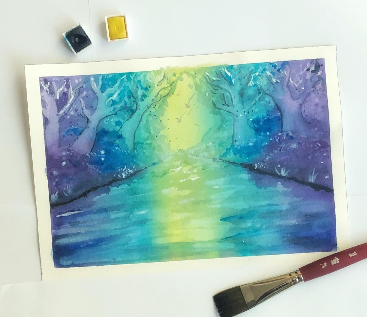 Fantasy Woodlands in Watercolor - image 1 - student project