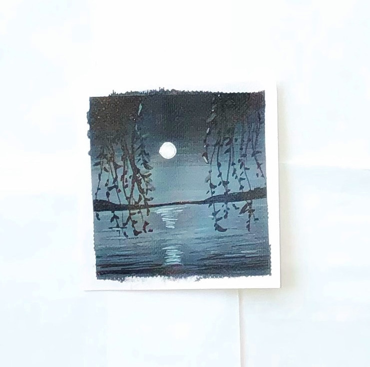 Monochrome acrylic painting - image 1 - student project
