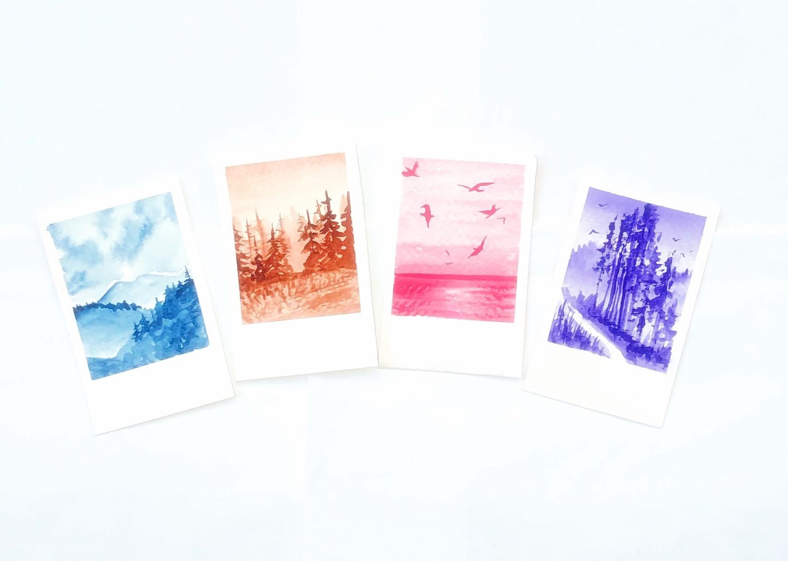 Watercolor Polaroids - image 1 - student project