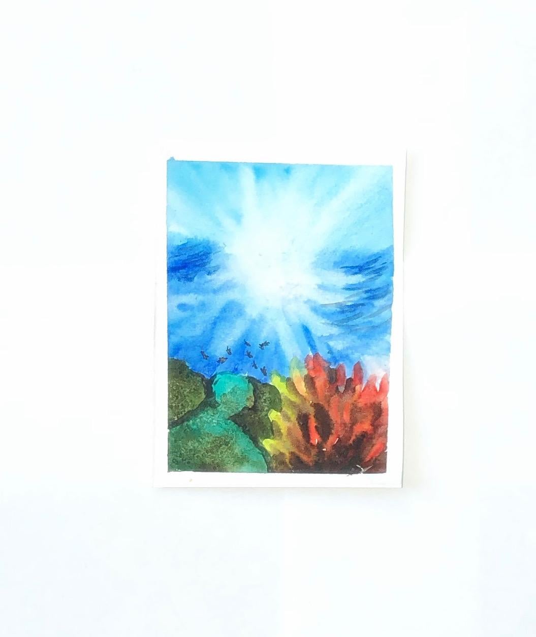 Underwater exploration with watercolor - image 3 - student project