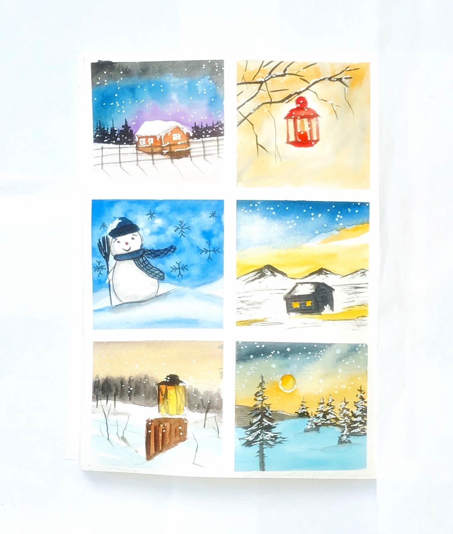 Watercolor winter - image 2 - student project