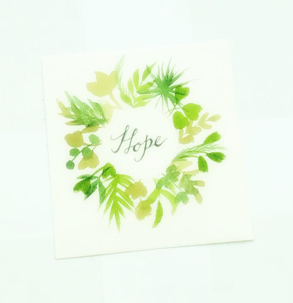 Watercolor leaves - image 1 - student project
