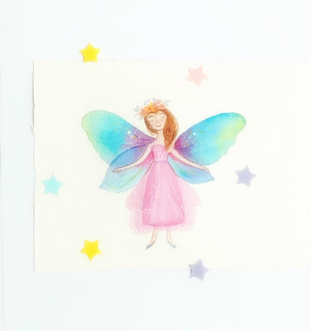 Watercolor Fairy - image 1 - student project