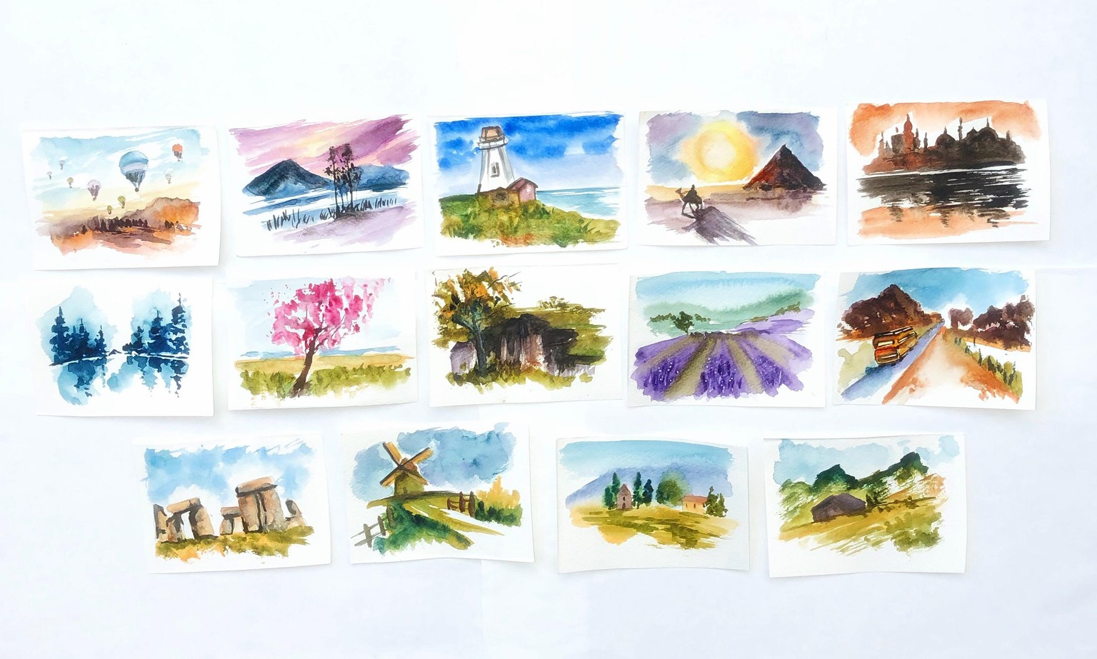 Landscape painting - image 1 - student project