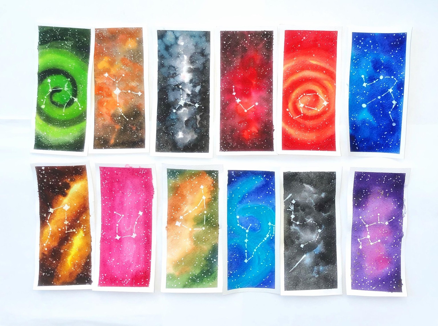 Watercolor bookmarks - image 1 - student project