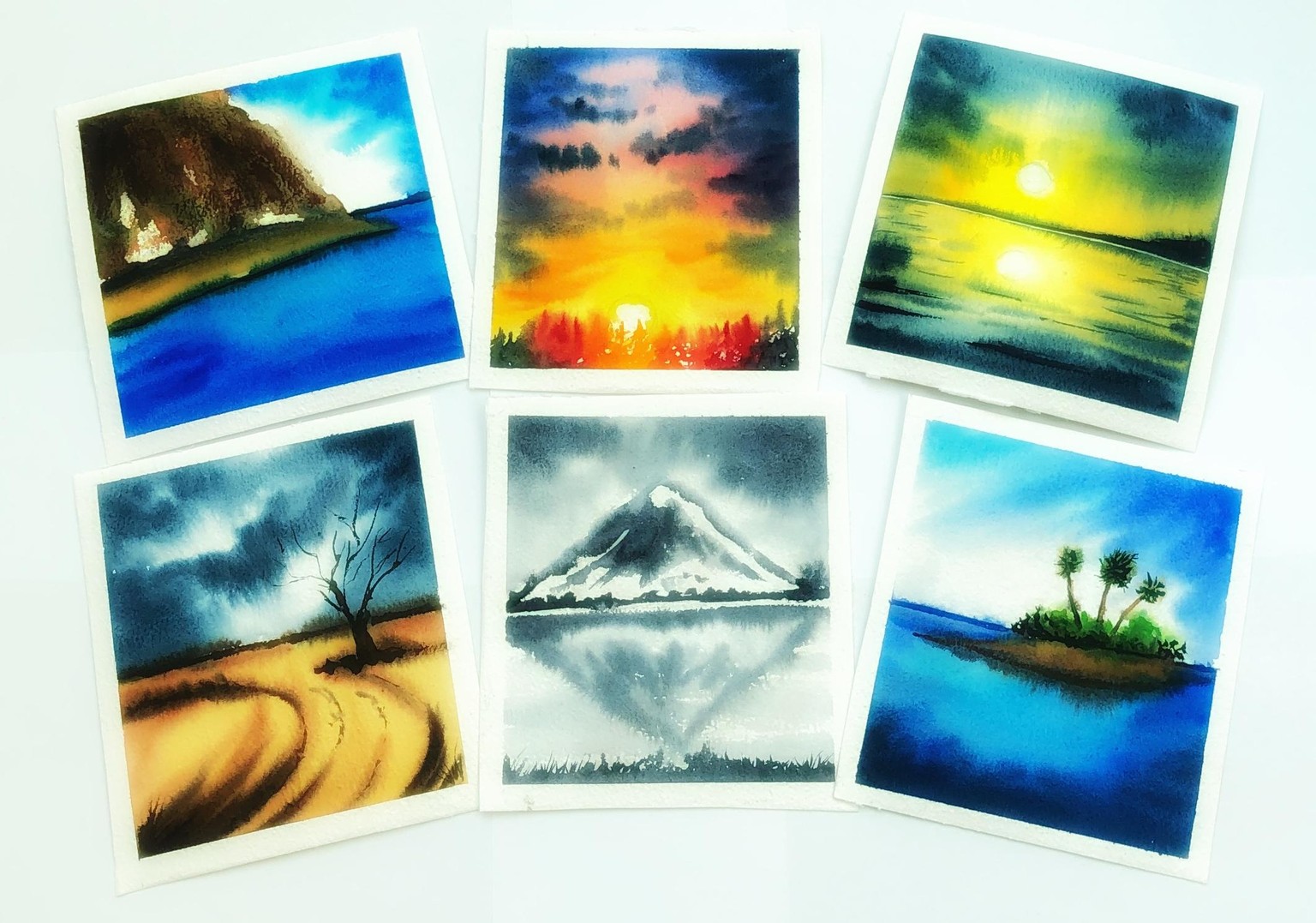 Watercolor landscapes - image 1 - student project