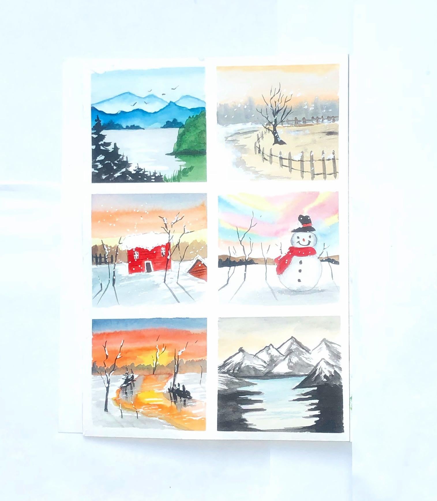 Watercolor winter - image 1 - student project