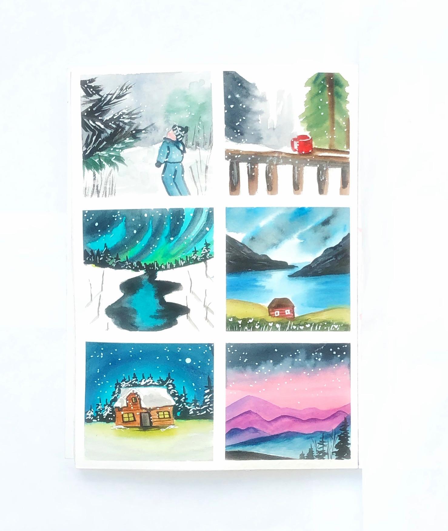 Watercolor winter - image 3 - student project