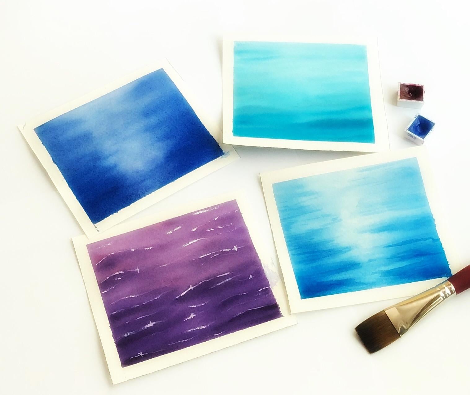 Watercolor water - image 1 - student project