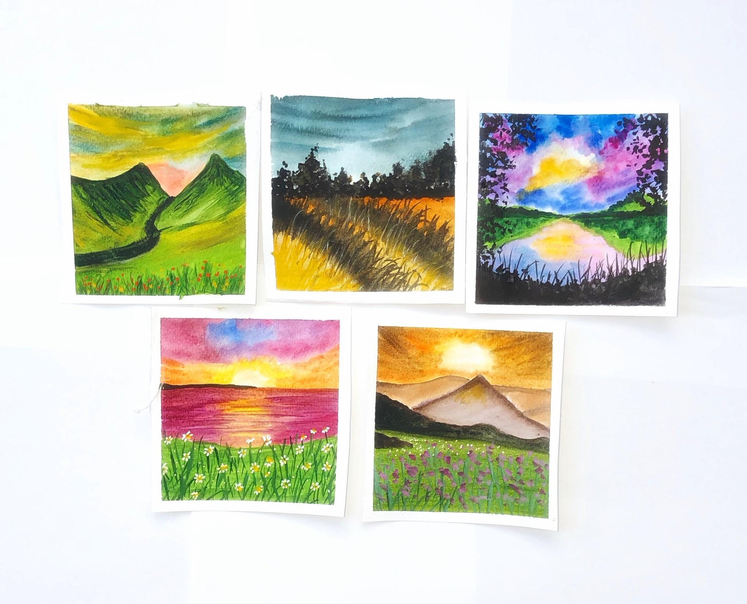 Watercolor meadows - image 1 - student project