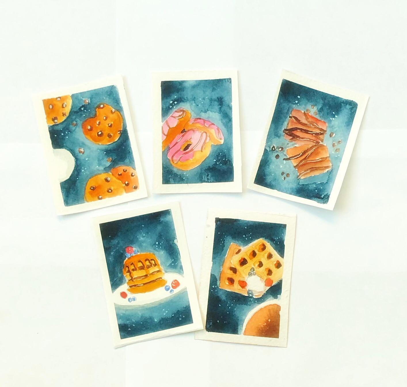 Watercolor food illustration - image 1 - student project