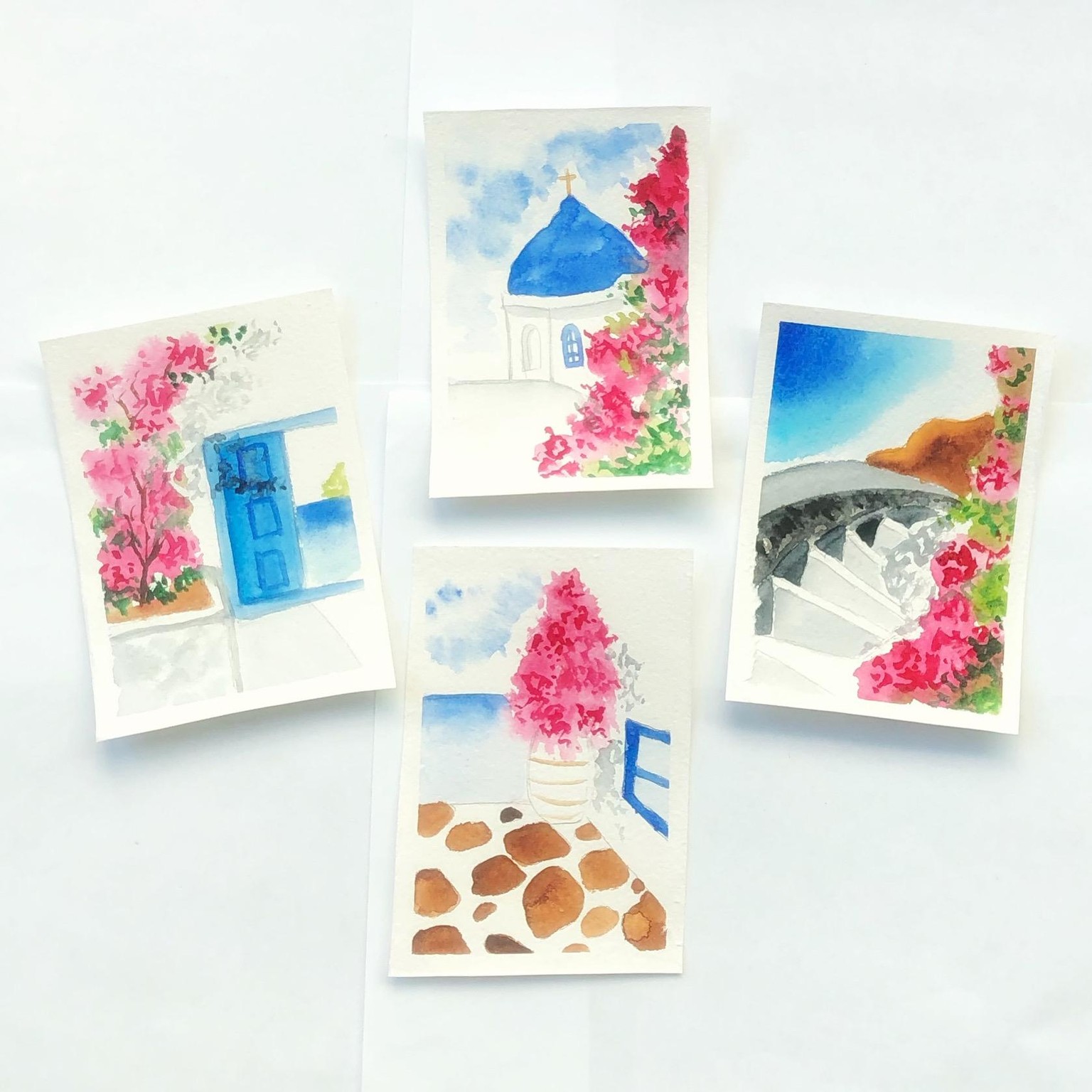Watercolor landscapes - image 1 - student project