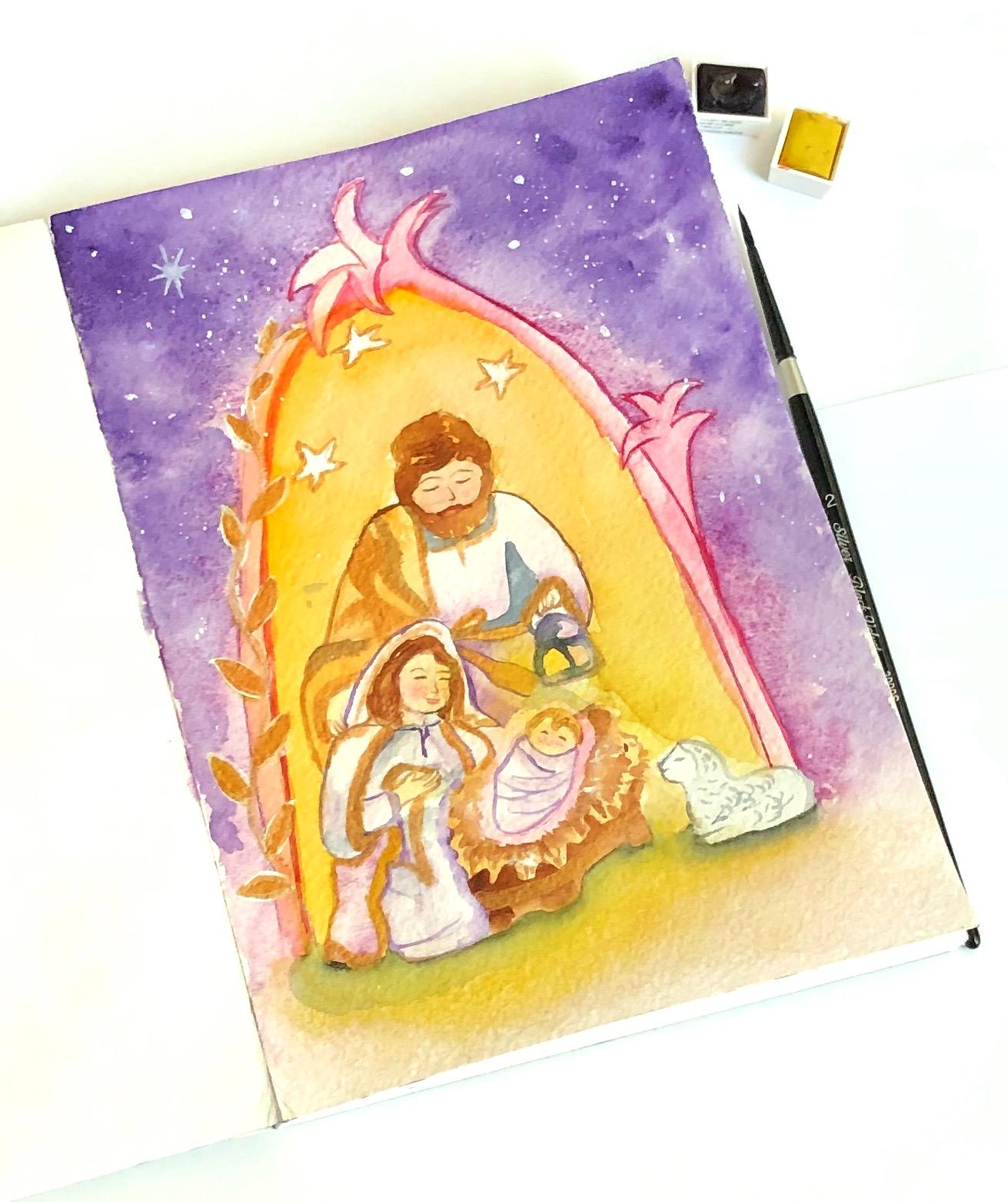 Nativity illustration - image 1 - student project