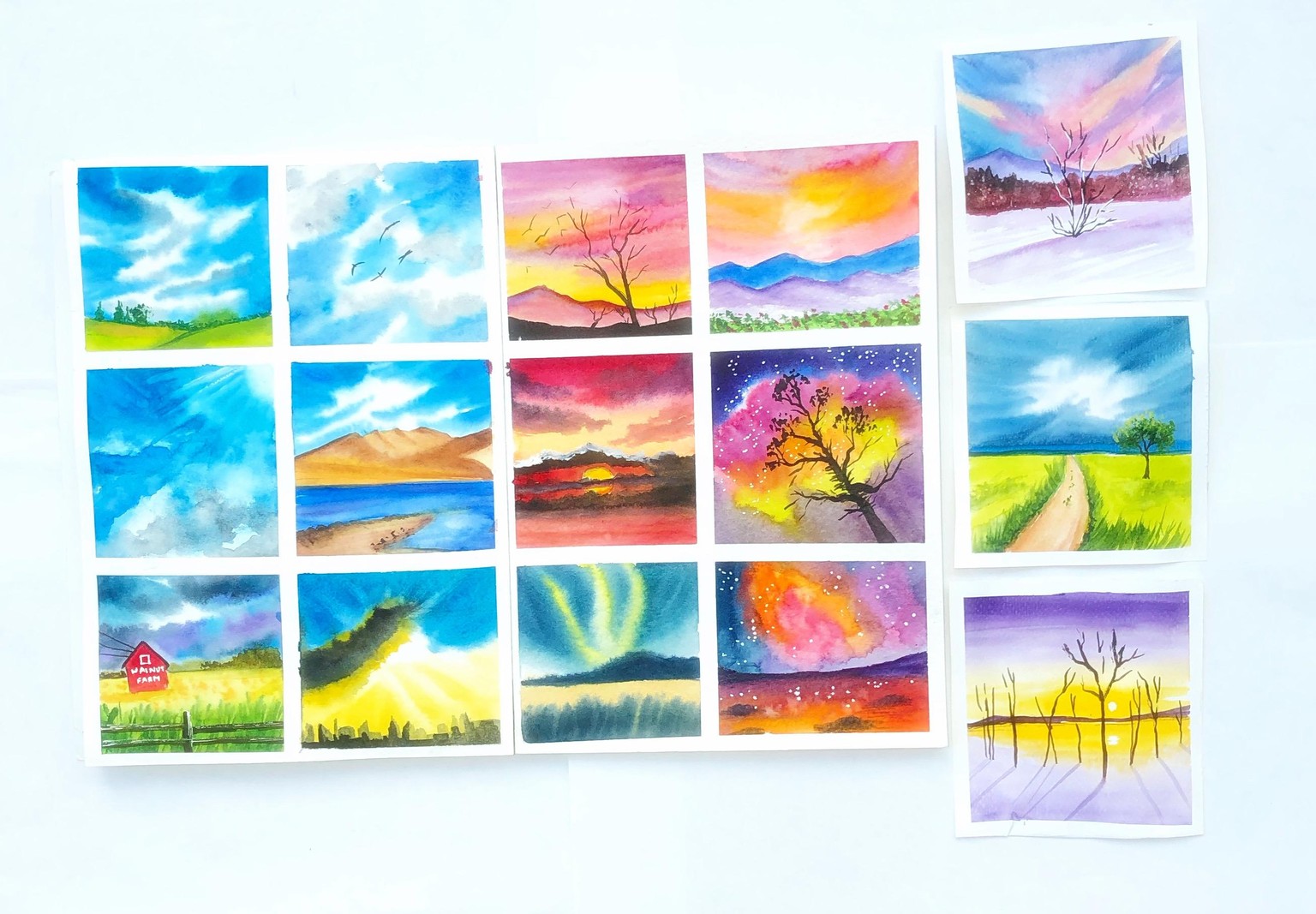 Watercolor skies - image 1 - student project