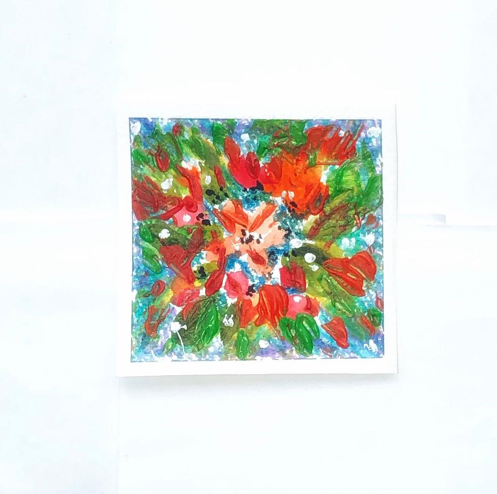 Mixed media florals - image 1 - student project