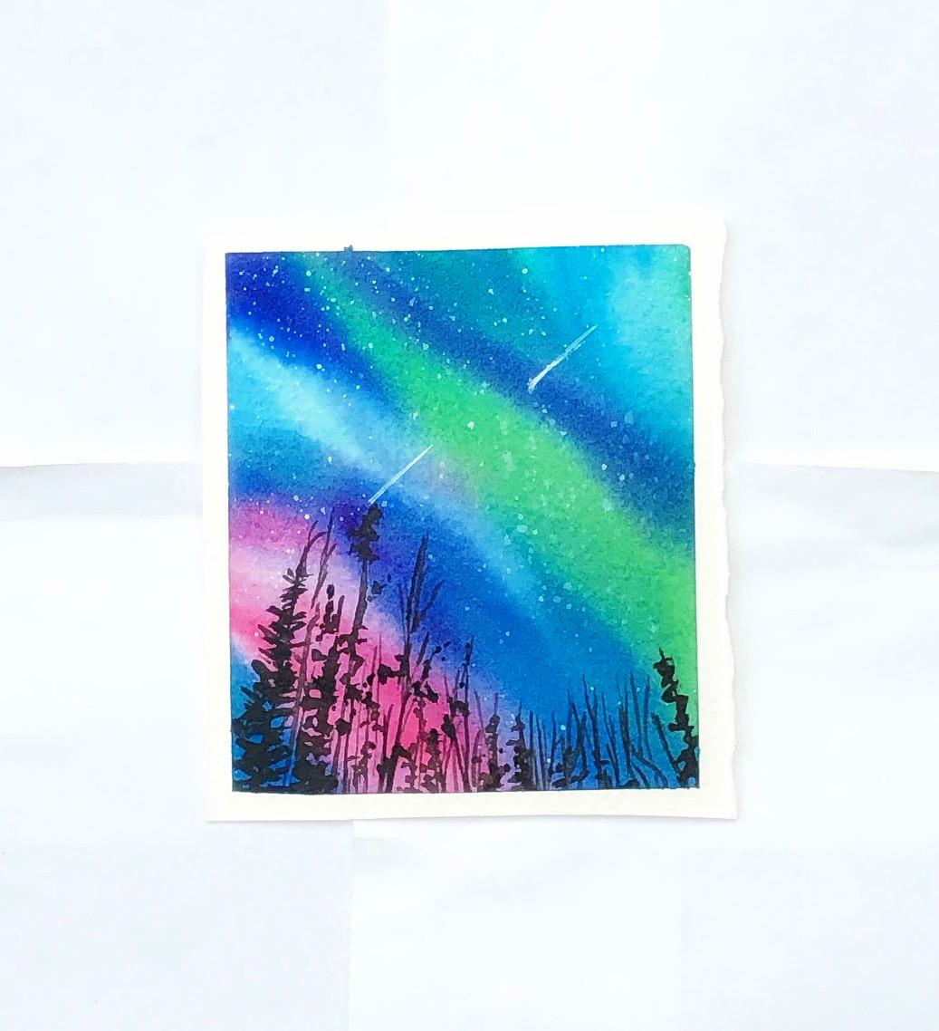 Glowing aurora - image 1 - student project