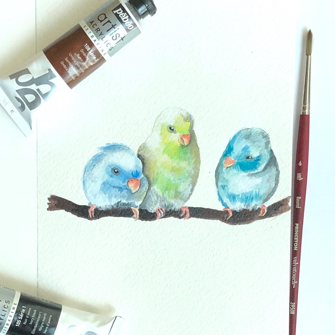 Let's play with Acrylic Paint - image 2 - student project