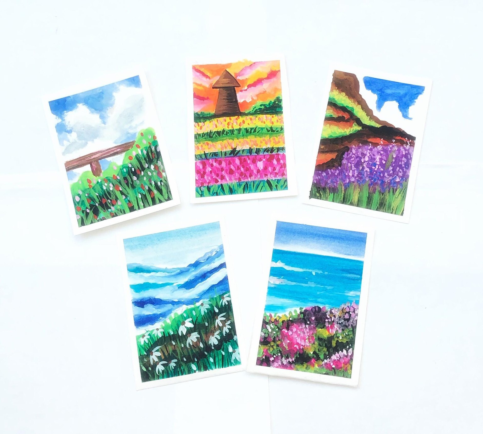 Gouache Meadows - image 1 - student project