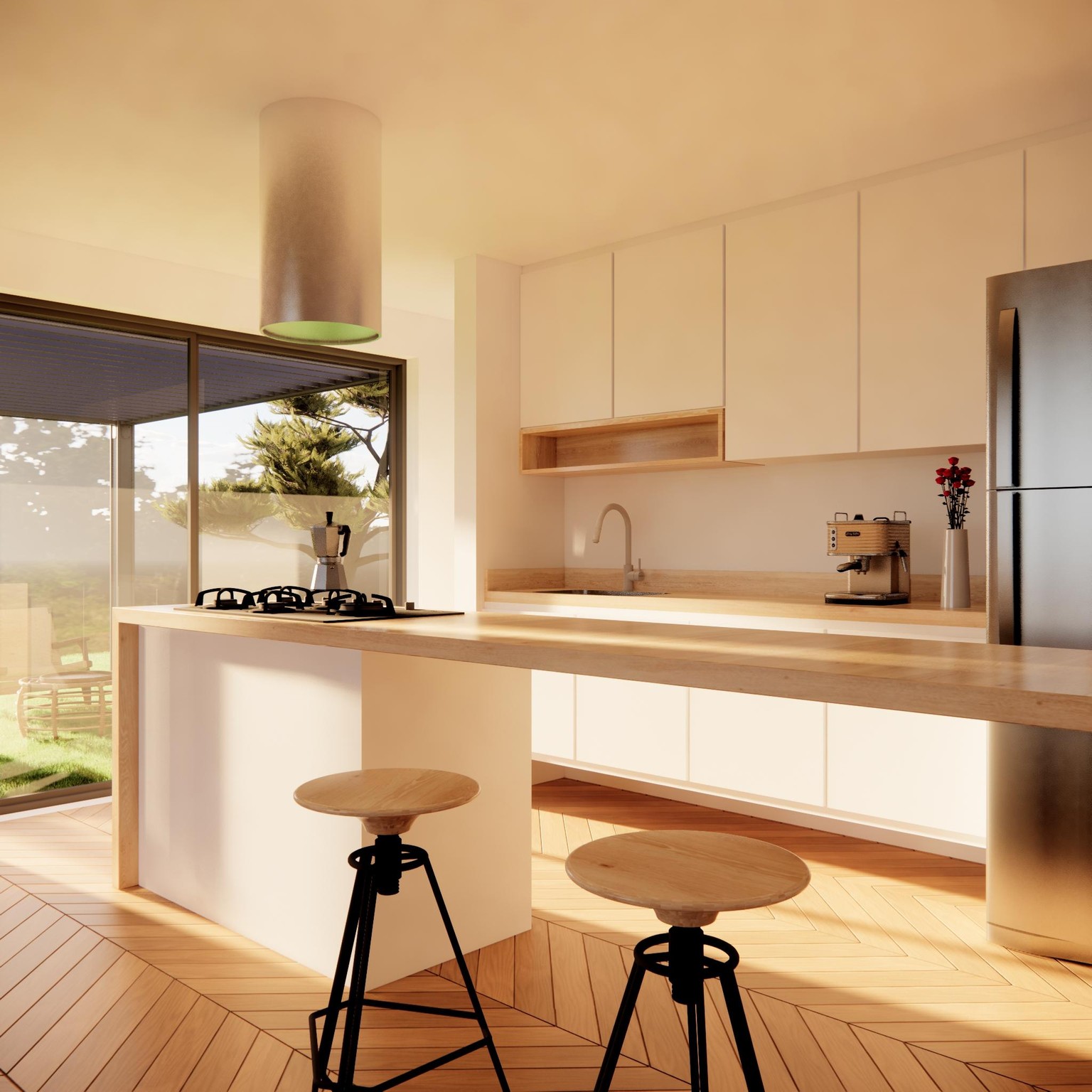 Kitchen render - image 1 - student project