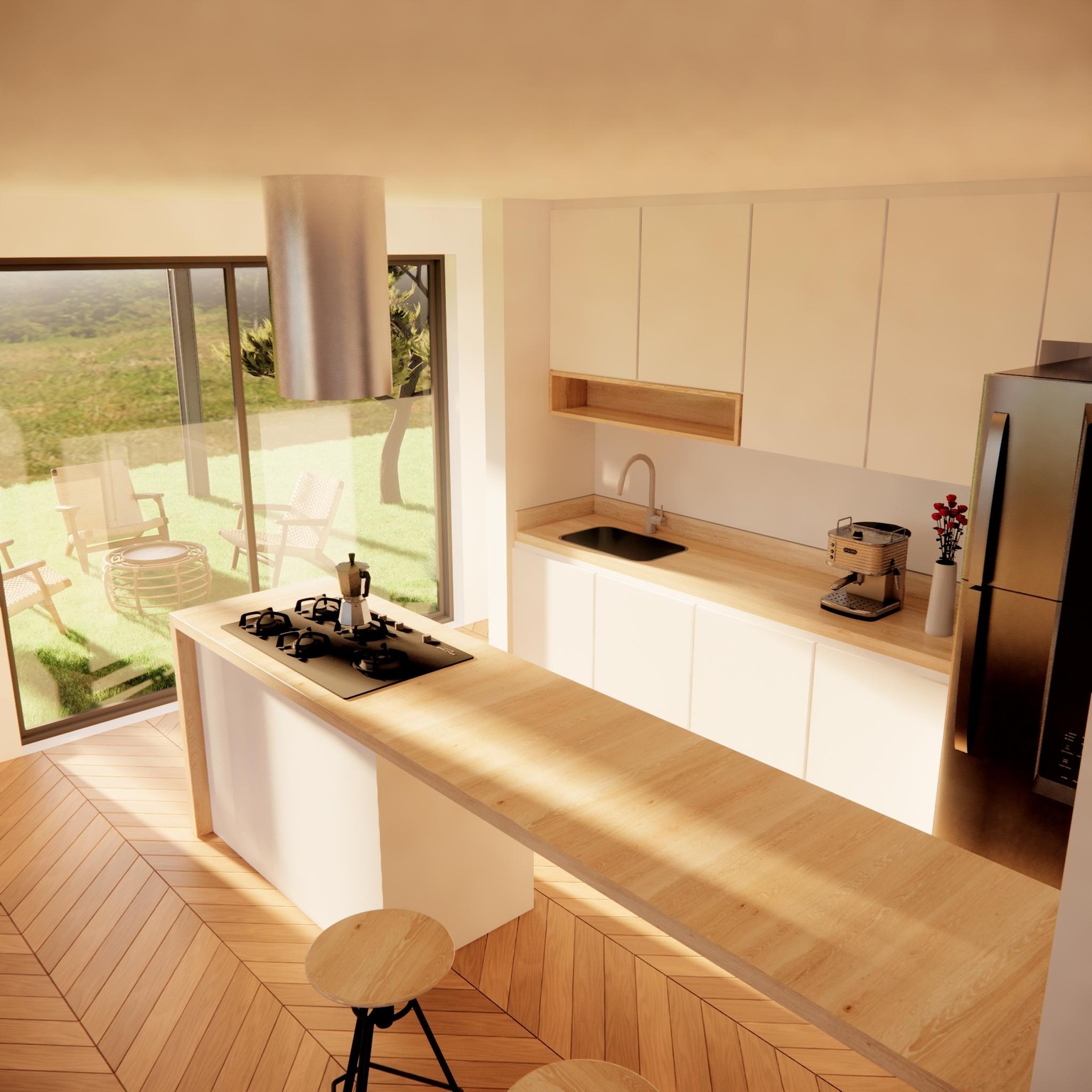 Kitchen render - image 2 - student project