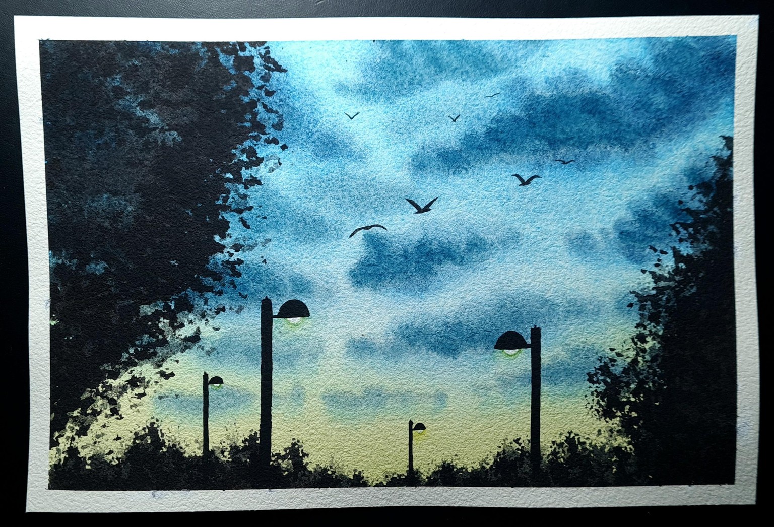 Watercolor Silhouettes - 8 of 10 completed - image 2 - student project