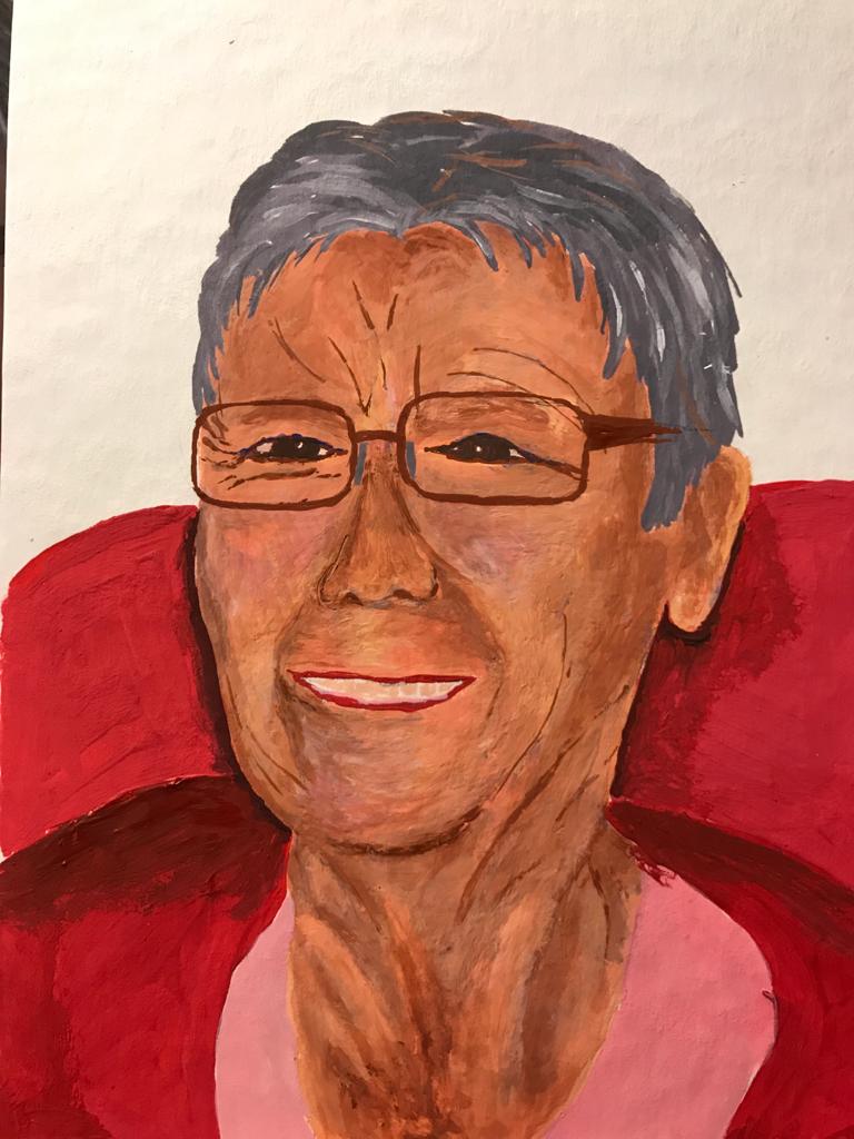 Gouache portrait - image 1 - student project