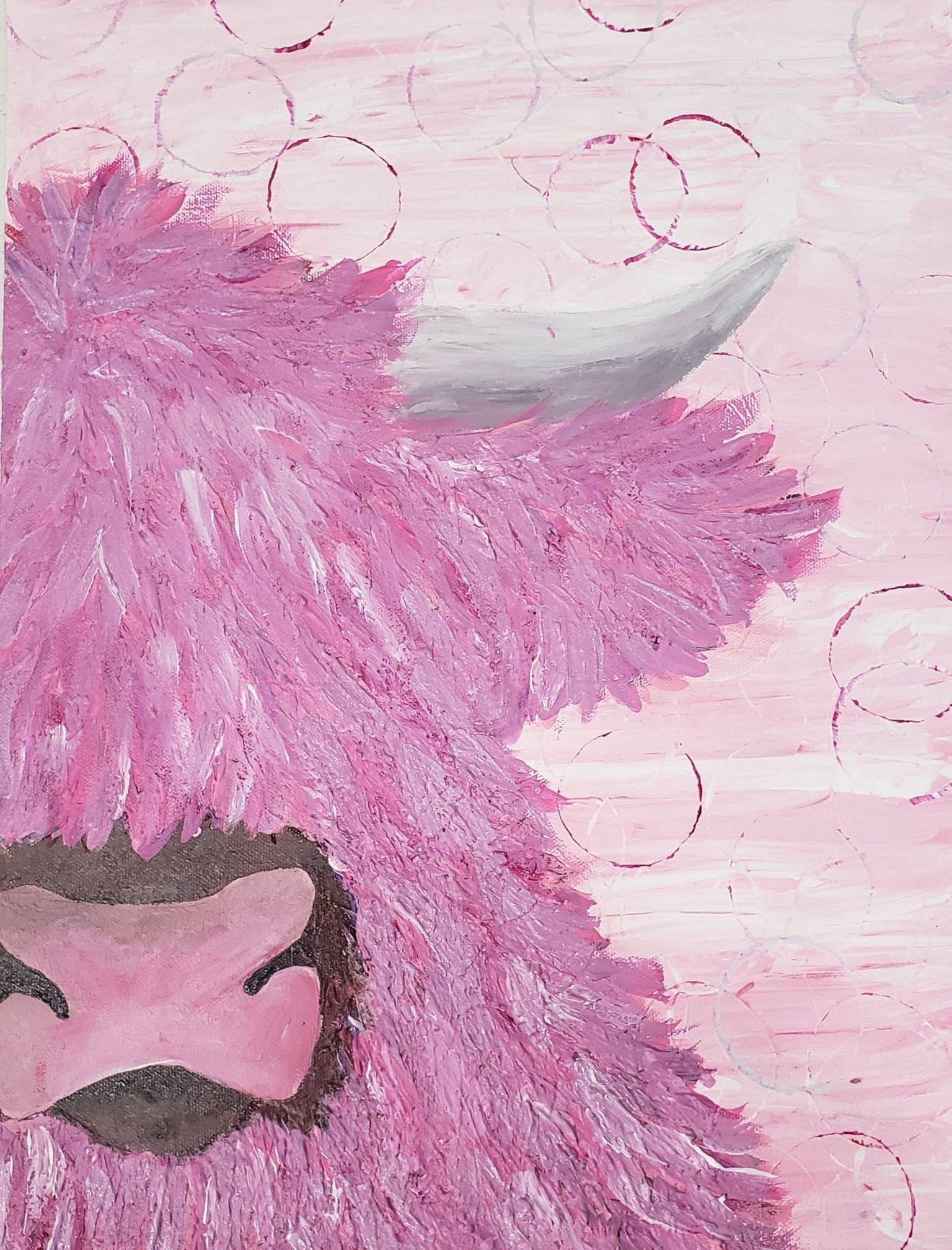 Pink Highland Cow - image 1 - student project