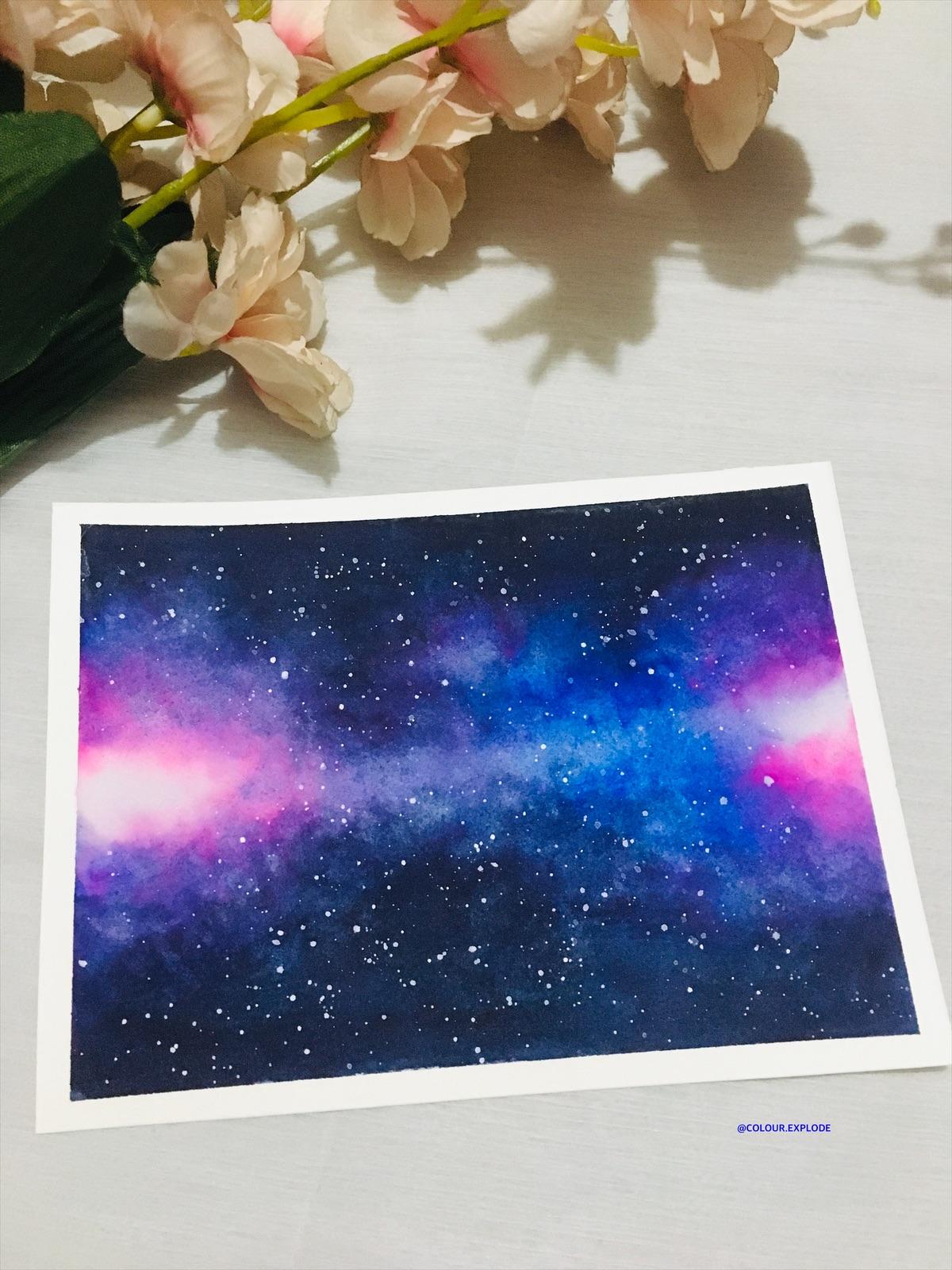 watercolor galaxy - image 1 - student project