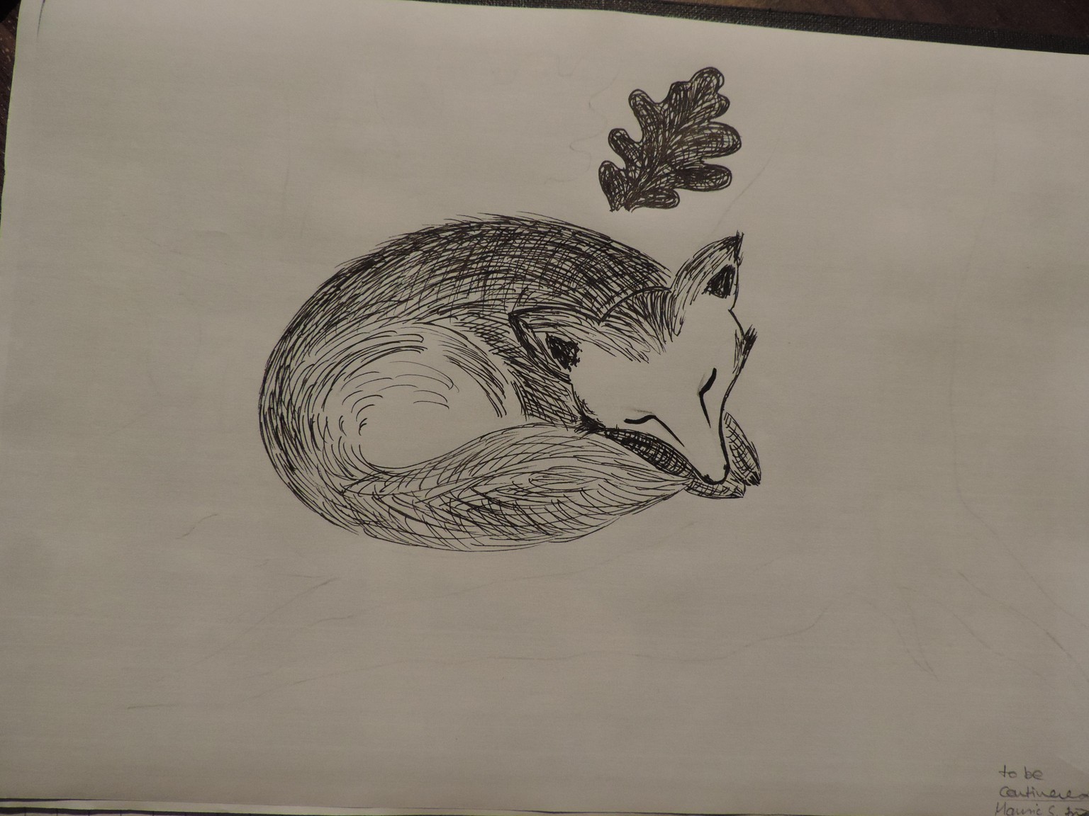 Foxes from illustration to Lino Print - image 5 - student project