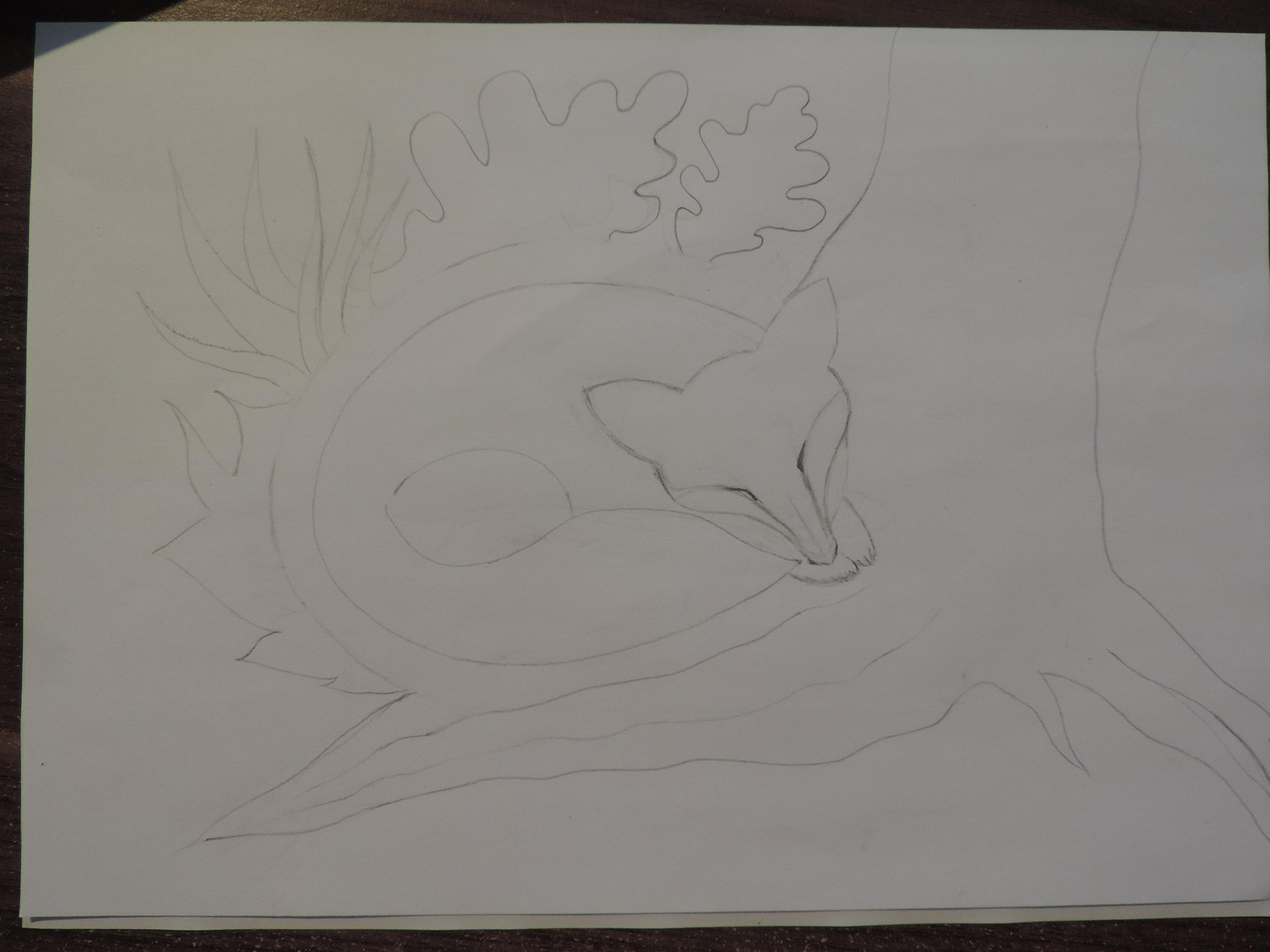 Foxes from illustration to Lino Print - image 1 - student project