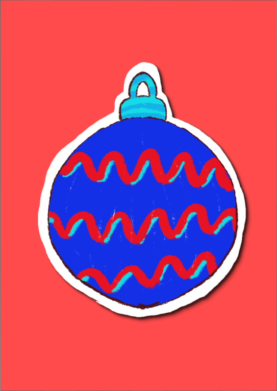 Set of digital Christmas stickers - image 5 - student project