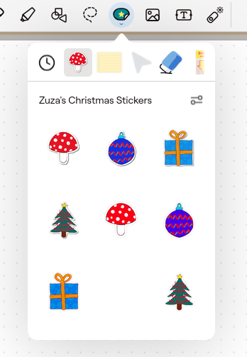 Set of digital Christmas stickers - image 1 - student project