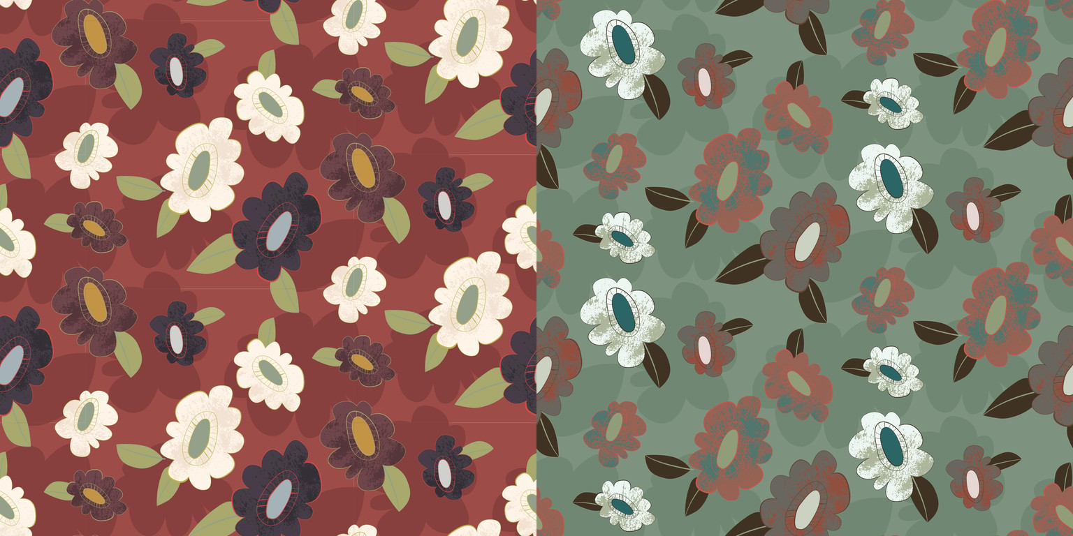 Bold Flower half Drop - image 1 - student project