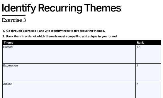 Brand Brain Dump - image 4 - student project