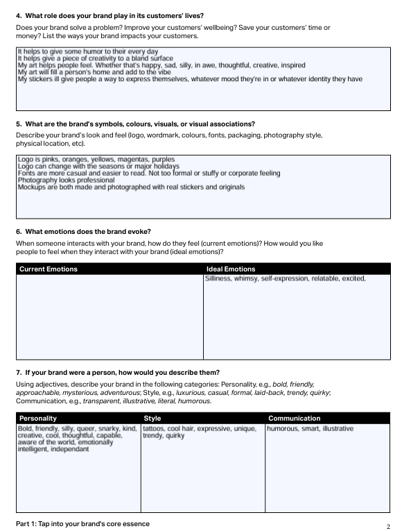 Brand Brain Dump - image 2 - student project