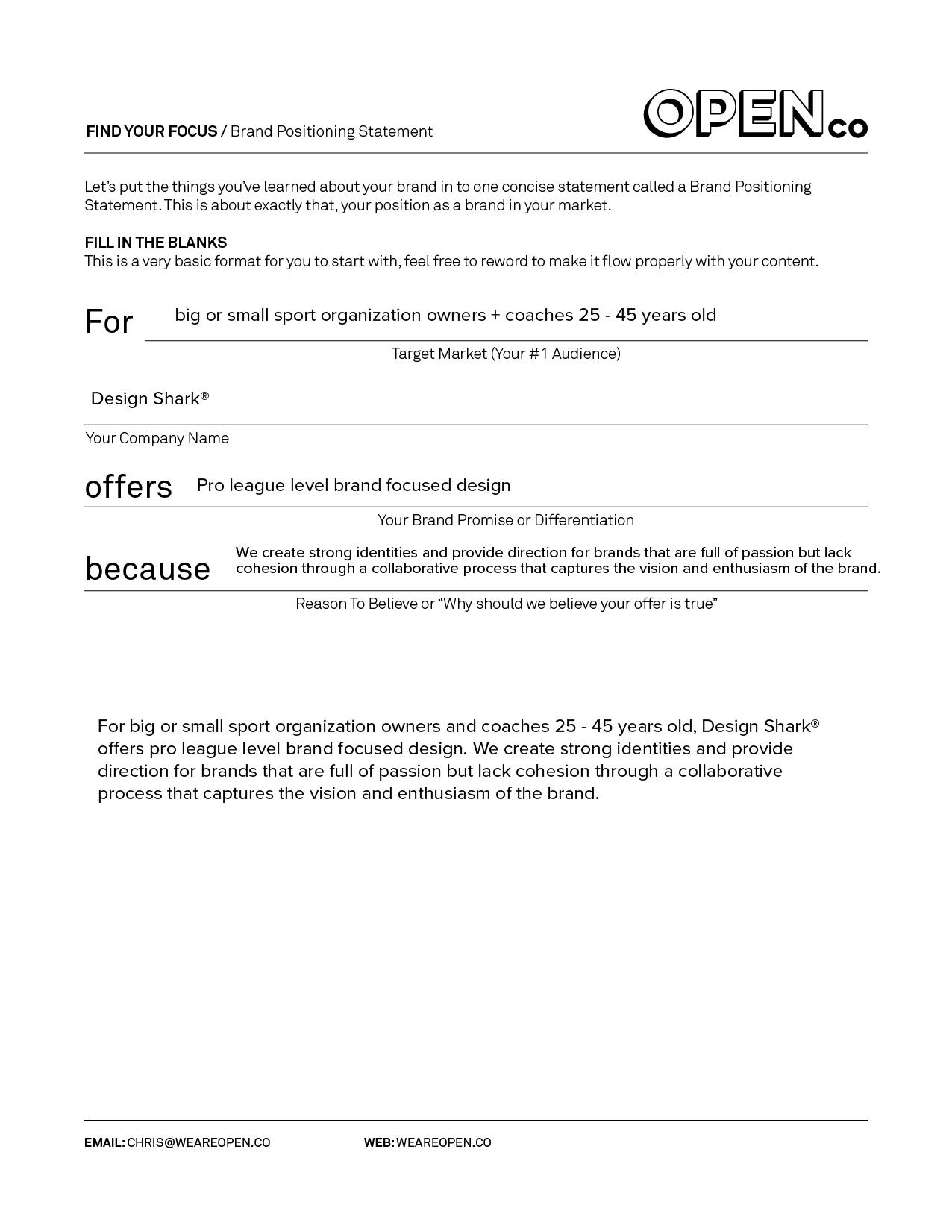 Design Shark – Brand Focus - image 6 - student project