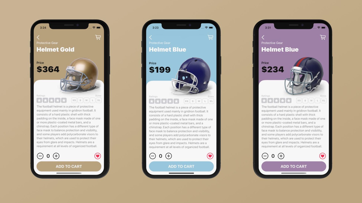 I created Touchdown, an e-commerce mobile application with SwiftUI - image 1 - student project