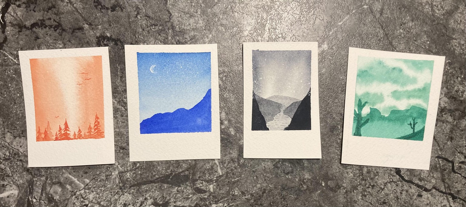 Mini Monochrome Landscapes - image 1 - student project