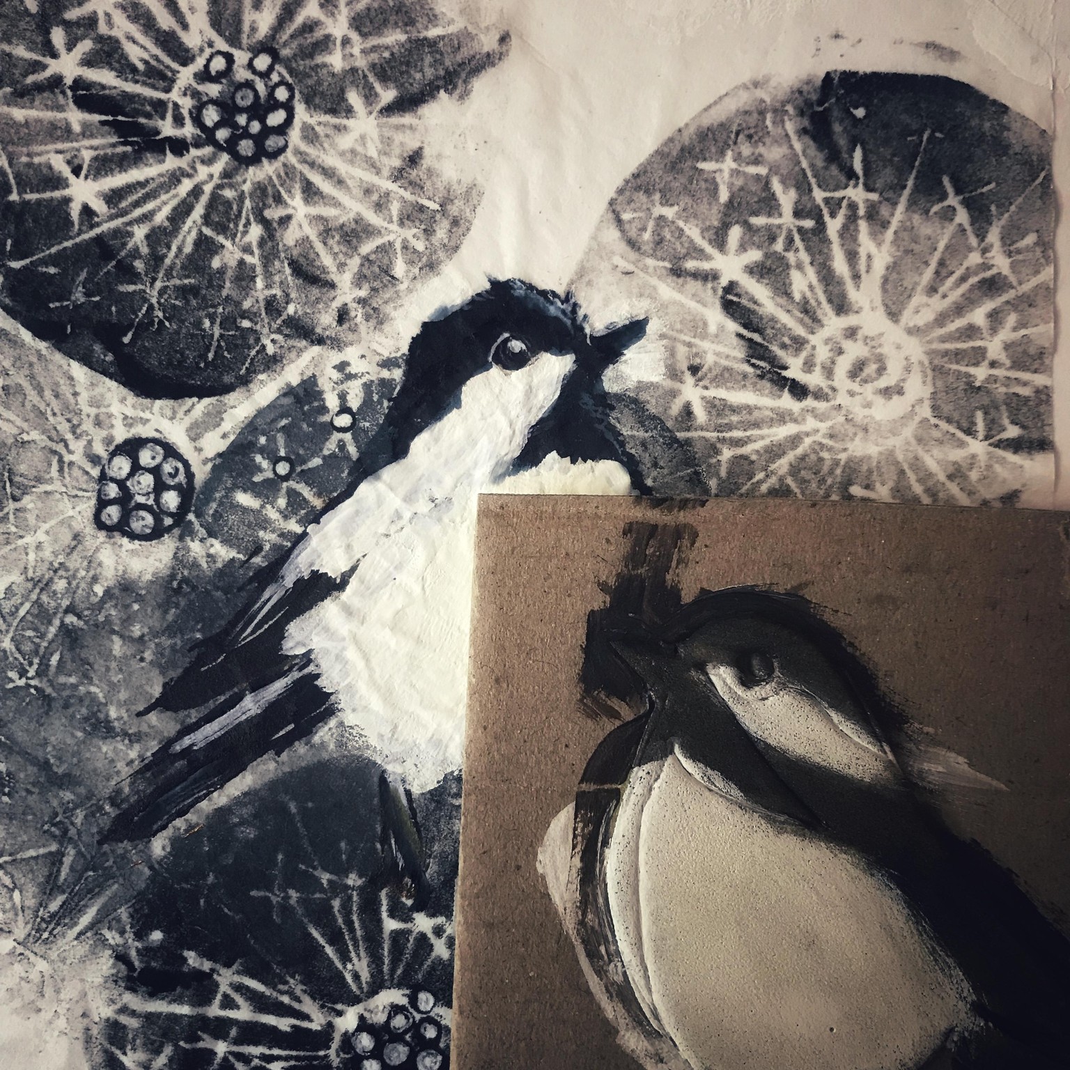 Bird stamps on a blueberry roll - image 1 - student project