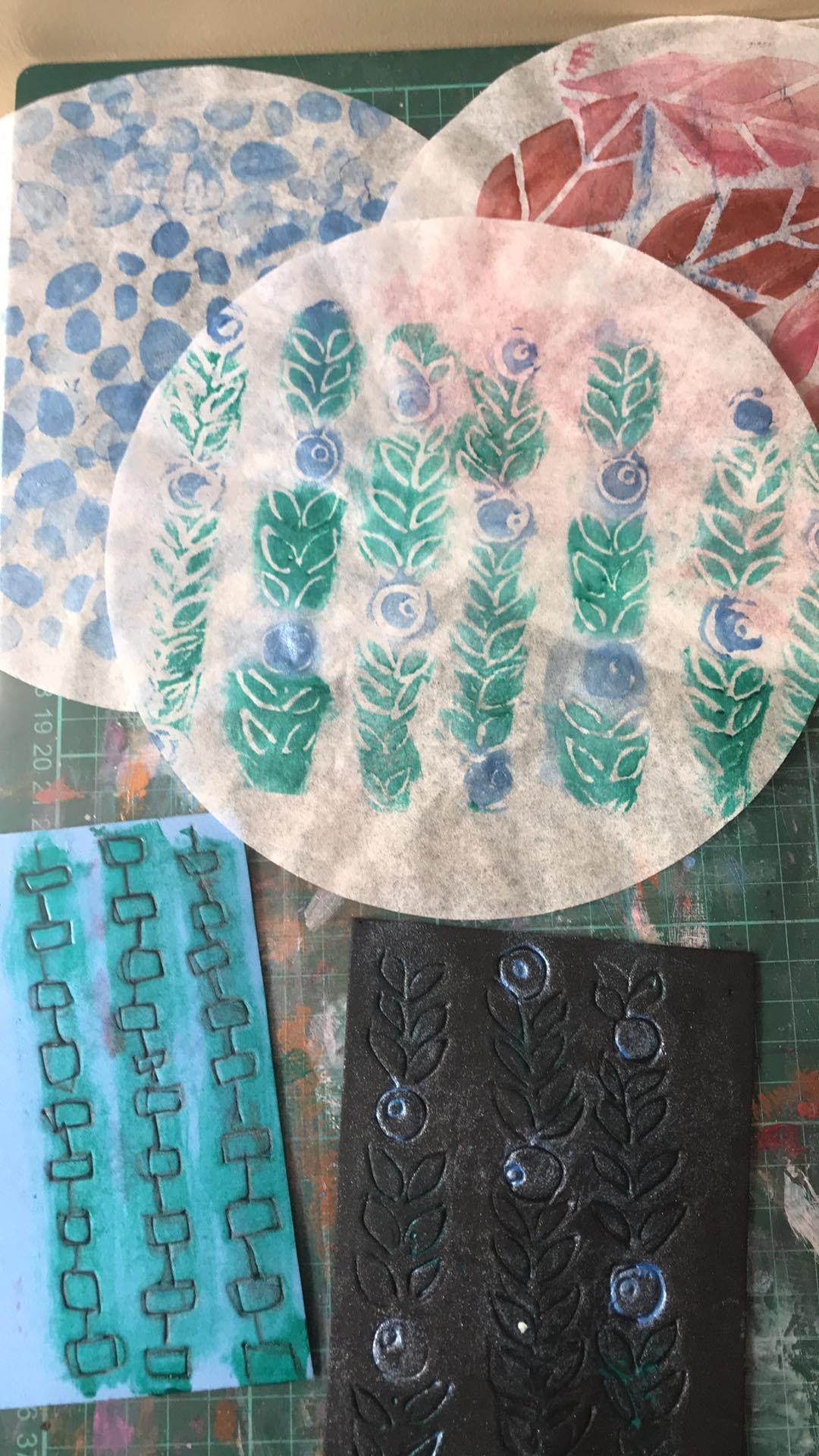 Bird stamps on a blueberry roll - image 4 - student project