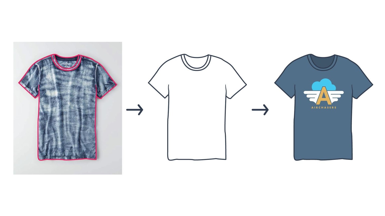 Flat T-Shirt Mockup - image 2 - student project