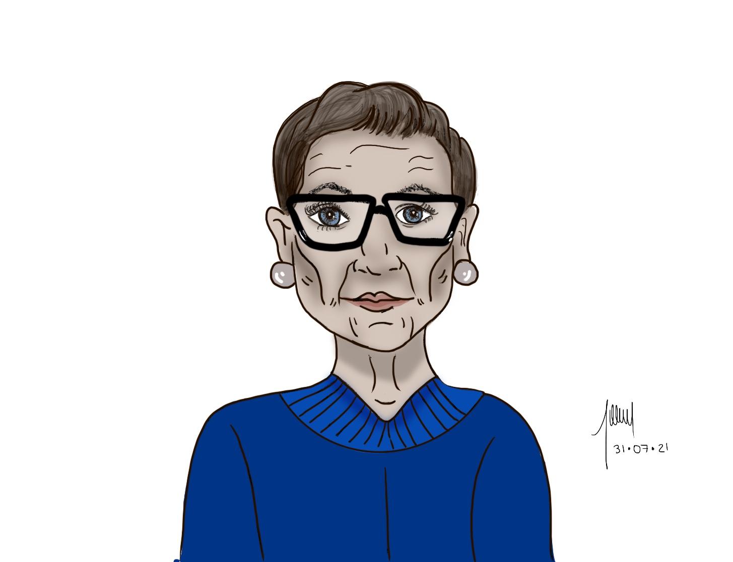 Malala b&w and Ruth Bader Ginsburg - image 2 - student project