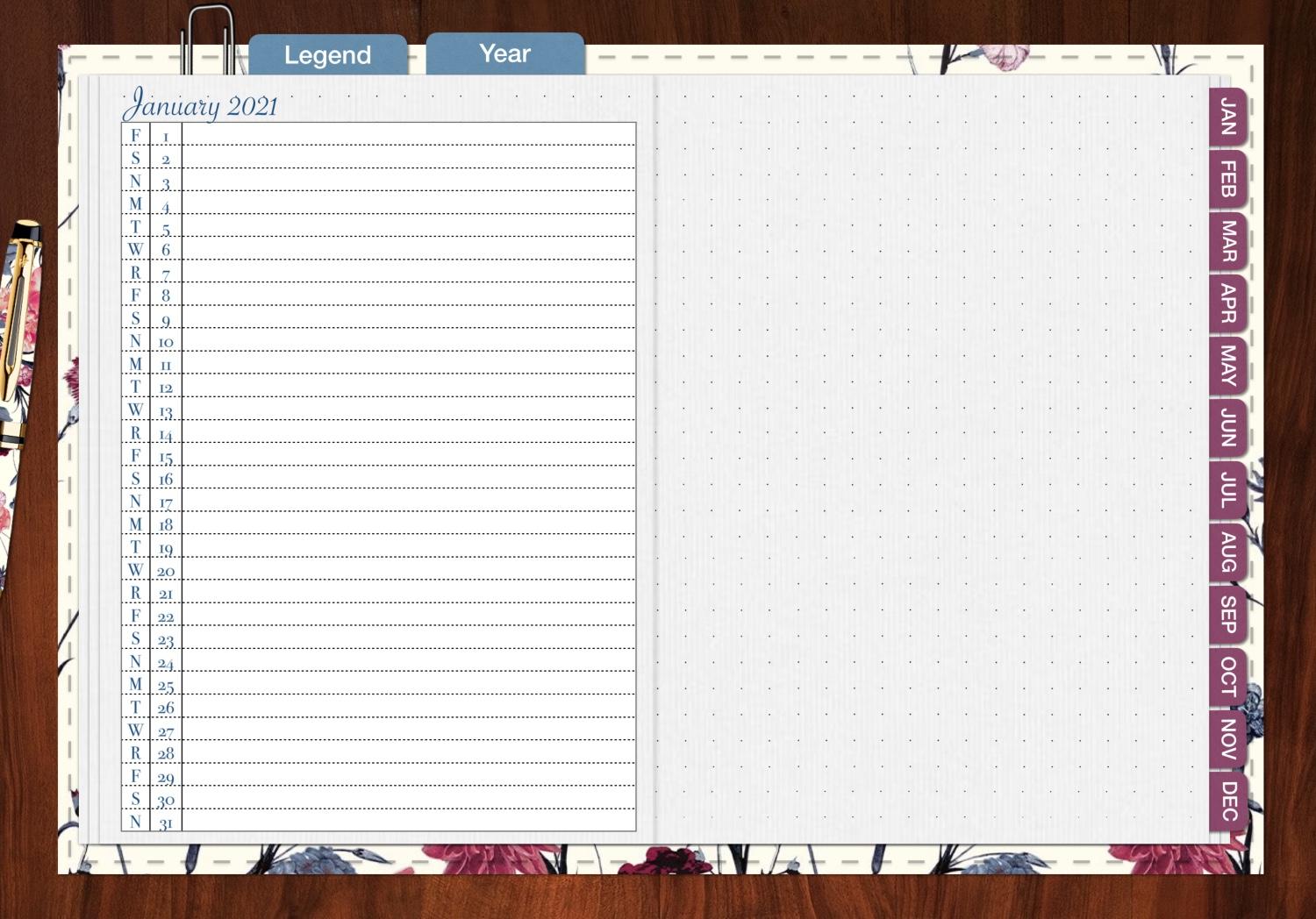 2021 Planner - image 3 - student project