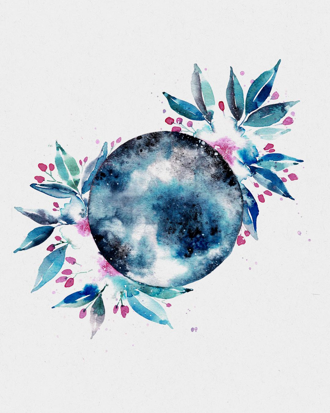 Sample Project Floral Moon - image 3 - student project