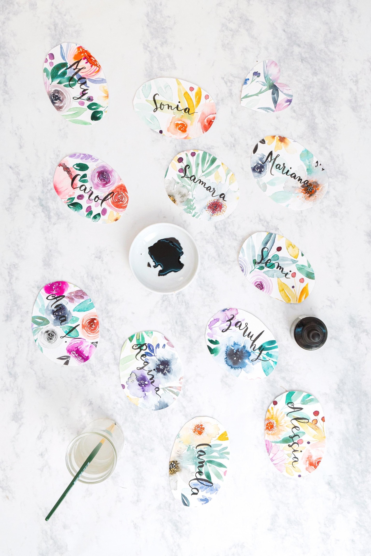 Loose Watercolor Florals - image 3 - student project