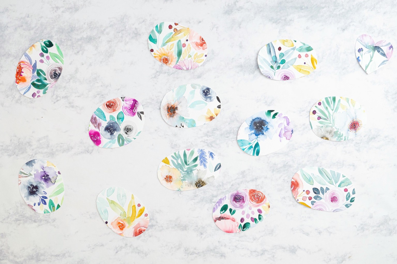 Loose Watercolor Florals - image 2 - student project