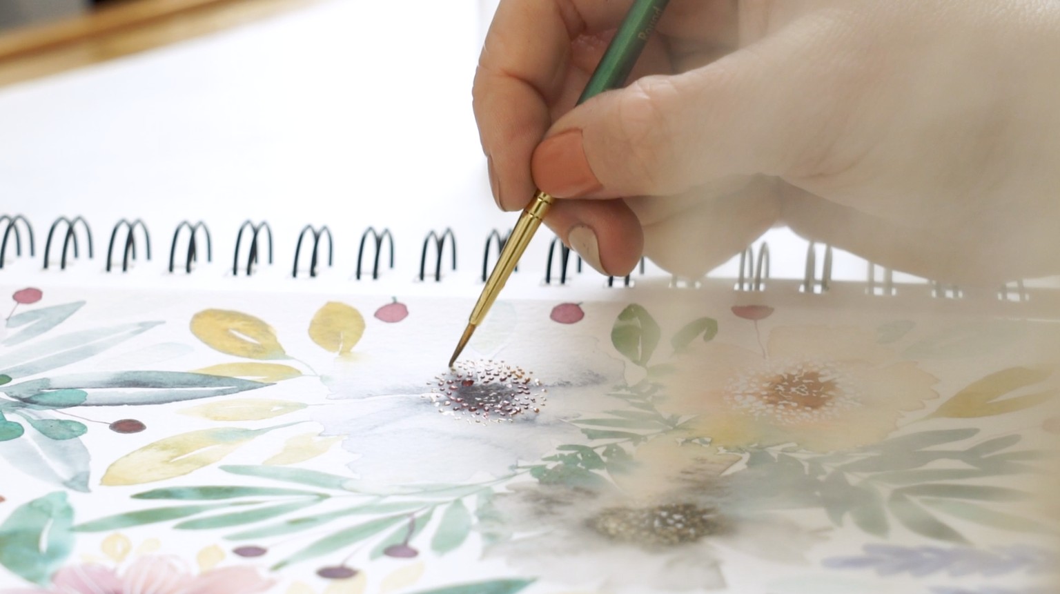 Loose Watercolor Florals - image 4 - student project