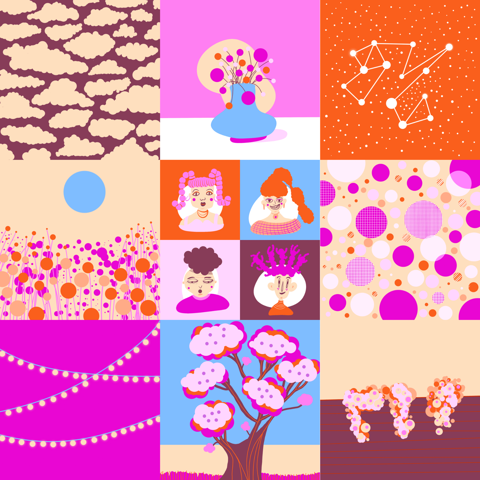 9 Dot Tiles and Class Project - image 2 - student project
