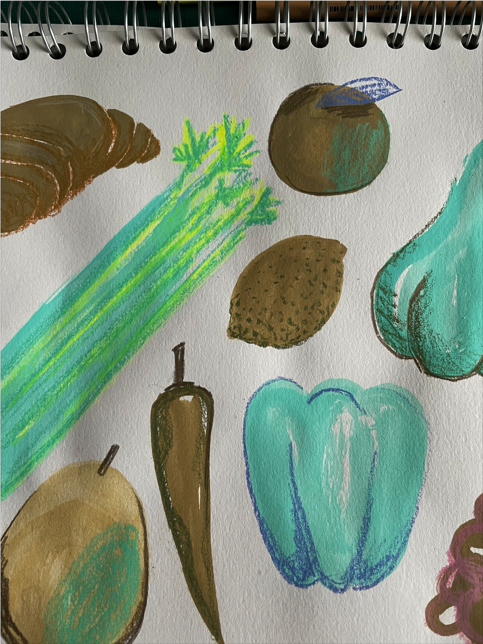 Visually vibrant veg & fruits - image 1 - student project