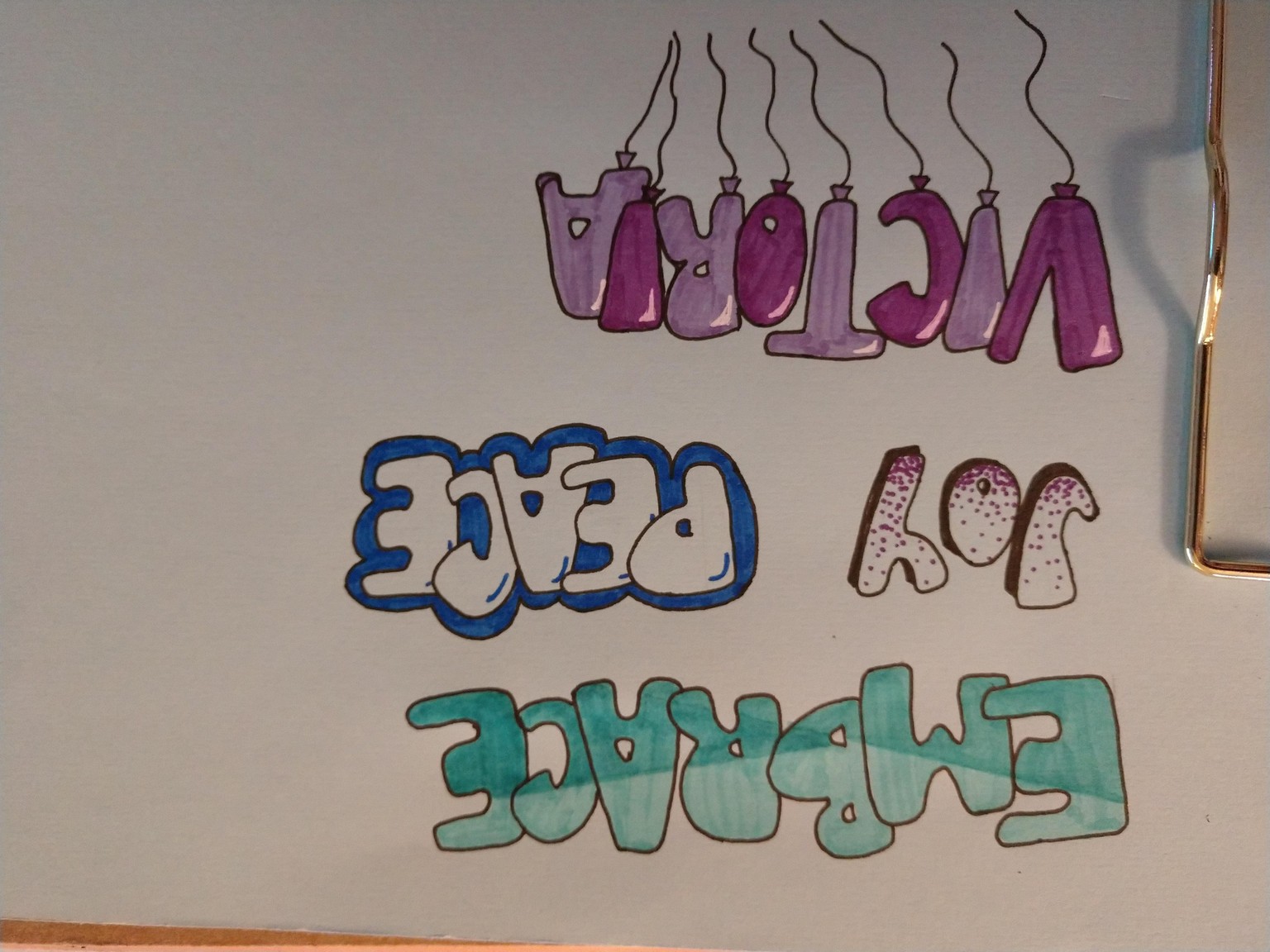 Bubble Lettering Practice - image 2 - student project